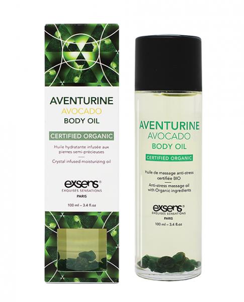 Exsens Organic Body Oil W/stones - Adventure Avocado