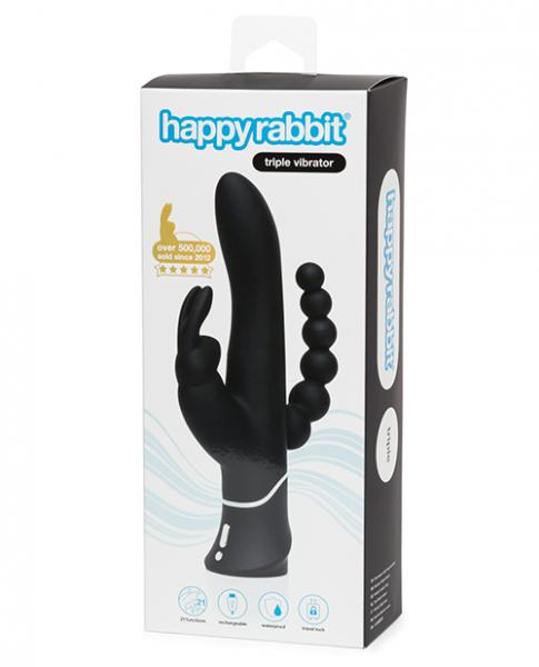 Vibrador Happy Rabbit Triple Curve Negro