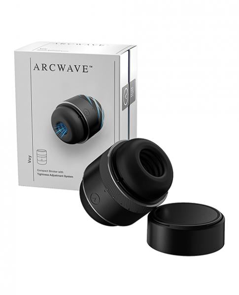 Arcwave Voy Silicone Dual End Adjustable Compact Stroker - Black/Grey