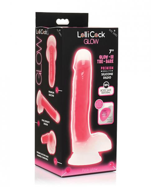 Lollicock Glow-in-the-dark Silicone Dildo With Balls