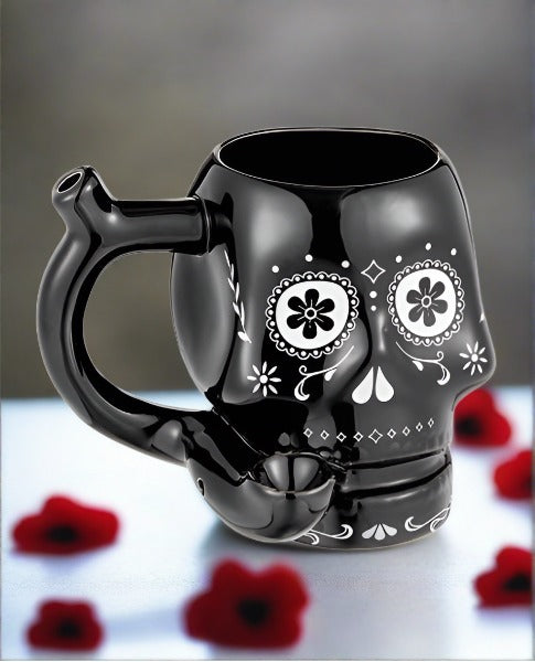 Taza novedosa Fashioncraft - Calavera negra