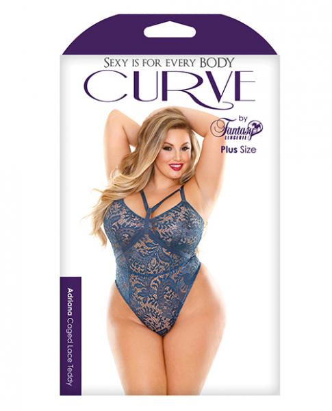 Curve Adriana Caged Lace Teddy