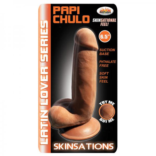 Latin Lover Papi Chulo Consolador-6.5 pulgadas Bronceado