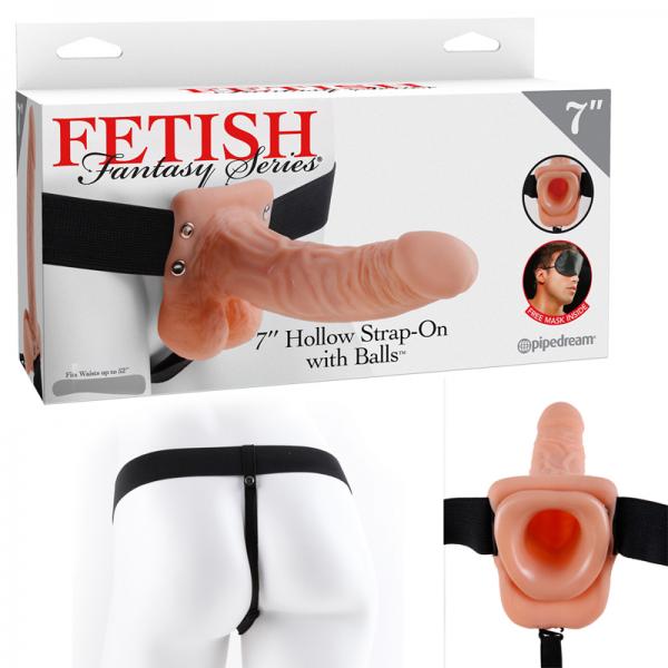 Fetish Fantasy 7in Hollow Strap-on With Balls