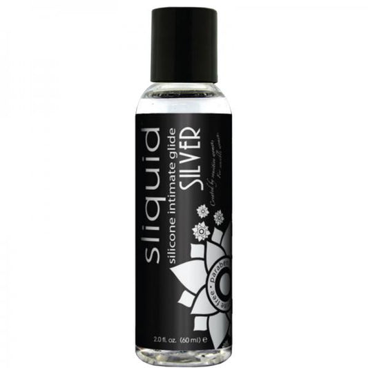 Lubricante de silicona plateada Sliquid Naturals, 2 onzas