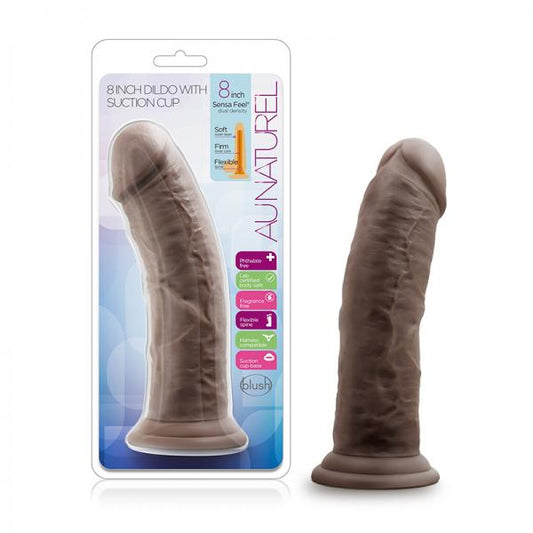 Au Naturel - 8in Dildo with Suction Cup