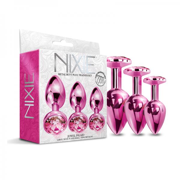 Nixie Metal Butt Plug trainer set 3-piece