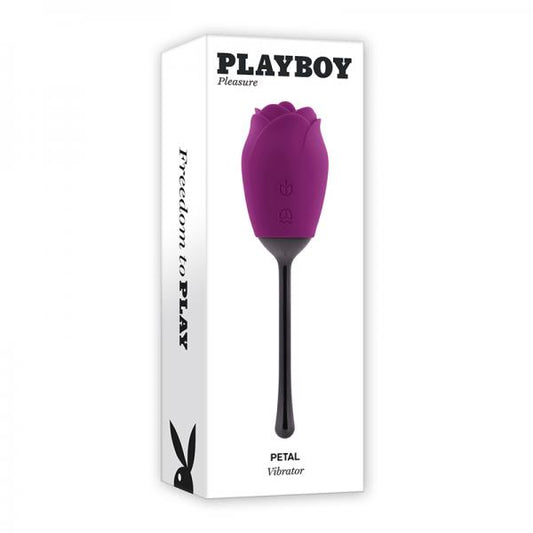 Playboy Petal Vibrador de silicona recargable para mover la lengua Wild Aster