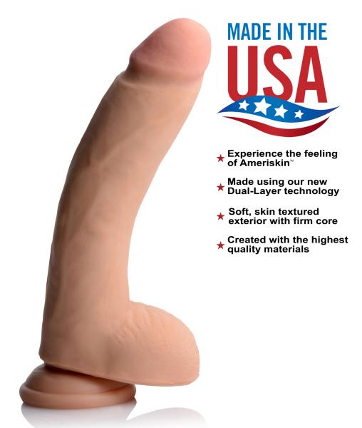 USA Cocks 10 Inches Ultra Real Dual Layer Suction Cup Dildo