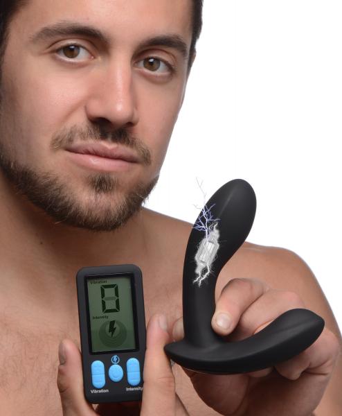 Zeus Vibe And Estim P Massager W/remote