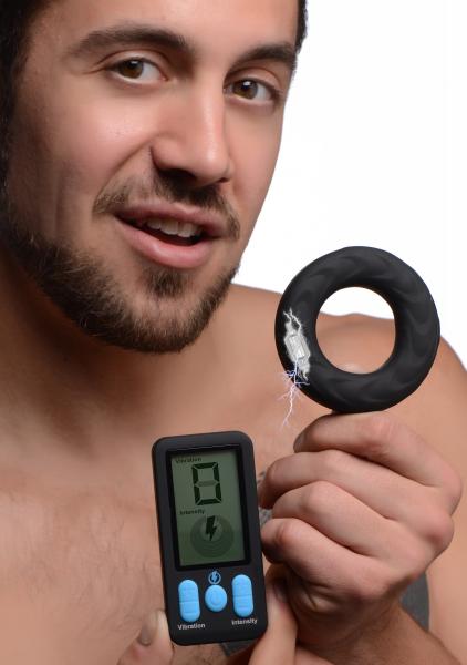 Zeus Vibe And Estim Cock Ring W/remote