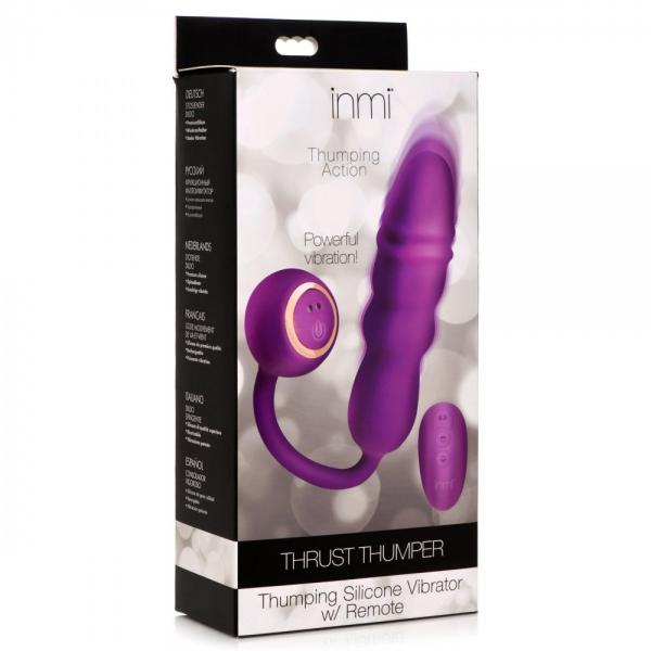 Thrust Thumper Thrusting Vibrador De Silicona Con Control Remoto