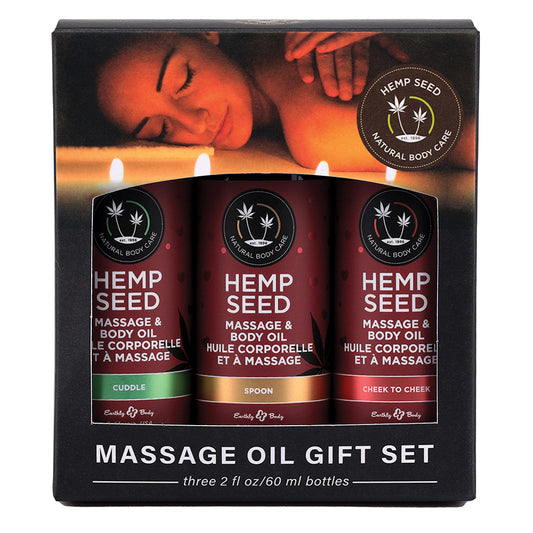 Earthly Body Valentine Massage Oil Trio Gift Set Of 3