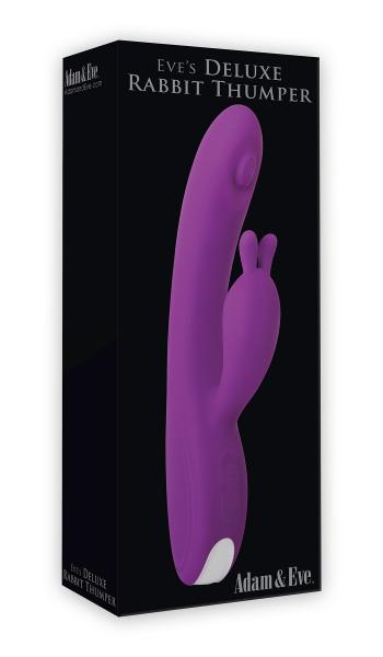 Eve's Deluxe Rabbit Thumper Vibrador Púrpura