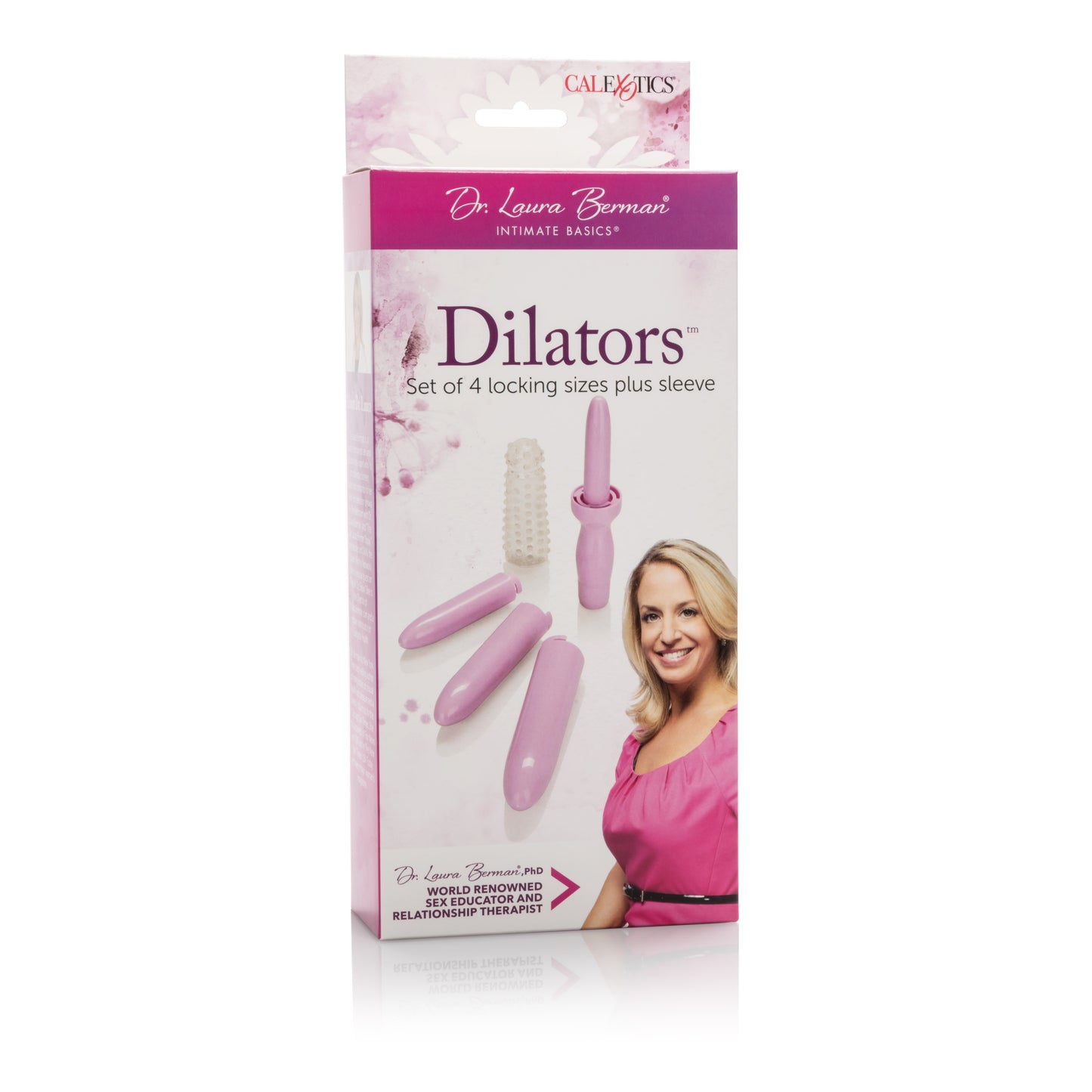 Dr. Laura Berman Intimate Basics - Dilator Set Purple Dilator with 4 Sizes & Sleeve