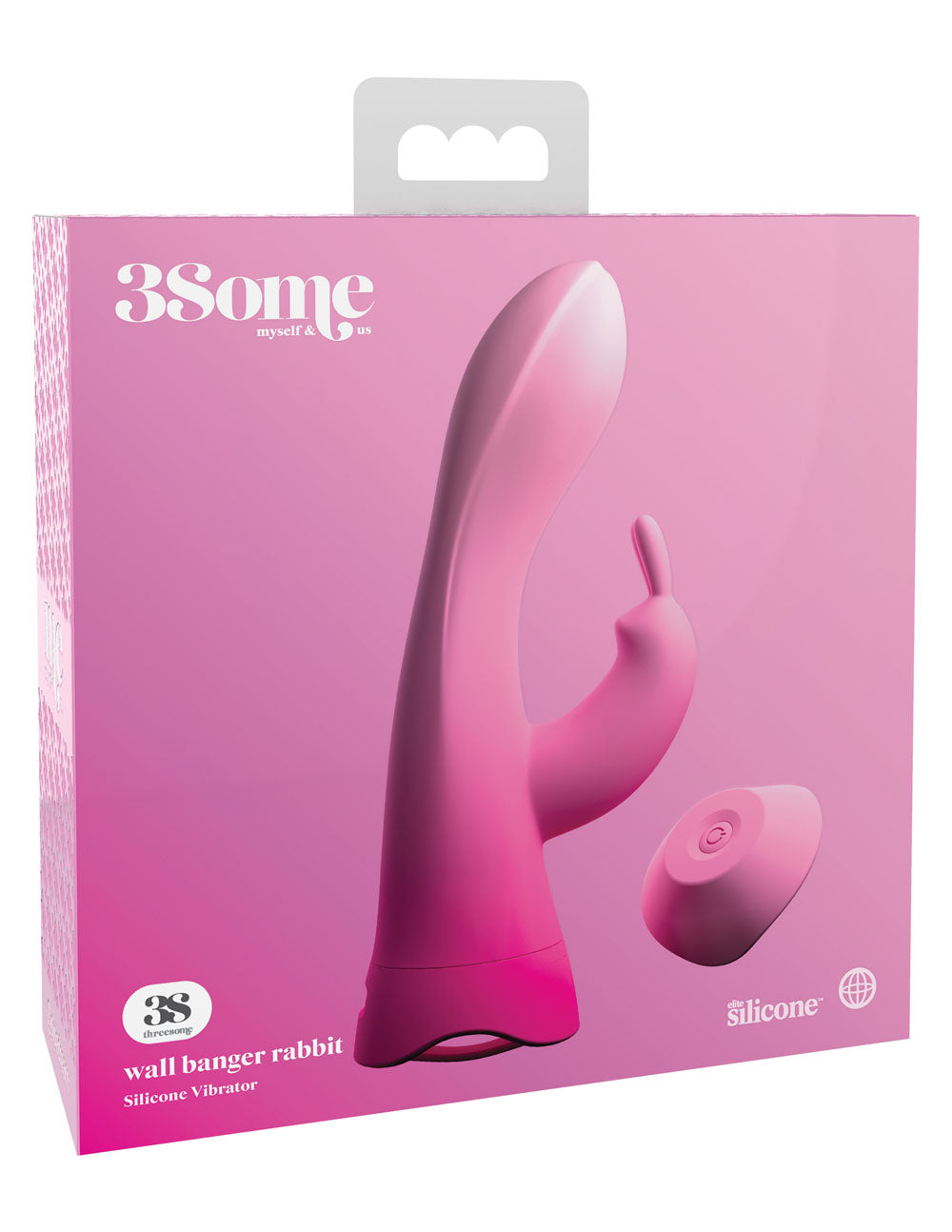3Some Wall Banger Rabbit Vibrator Pink