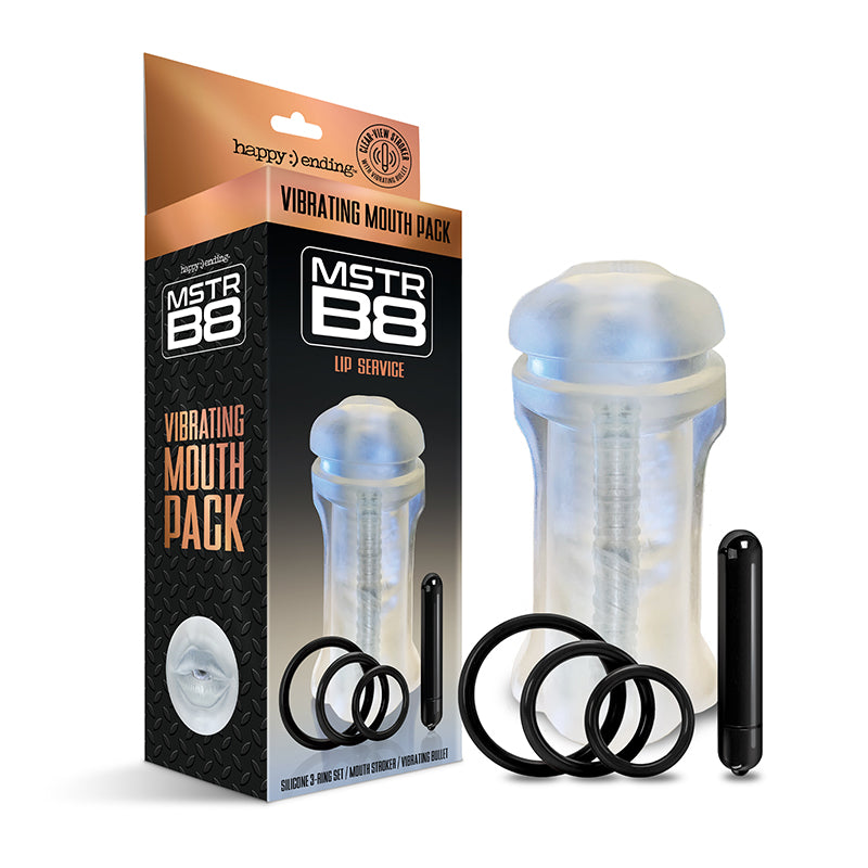 Happy Ending Mstr B8 Vibrating Oral Pack - Lip Service