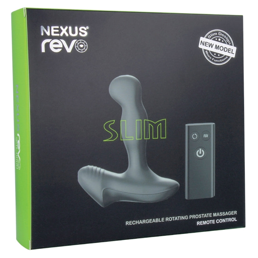 Masajeador de próstata giratorio Nexus Revo Slim - Negro