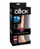 King Cock Triple Density 7 inches Beige Dildo