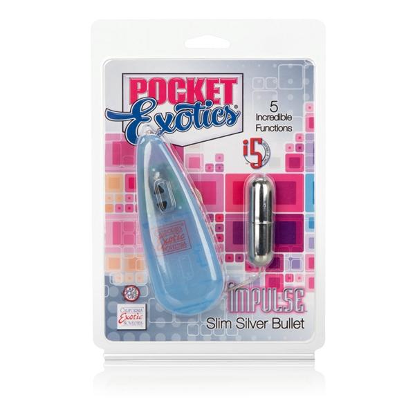 Impulse Pocket Paks Slim Silver Bullet Vibrator