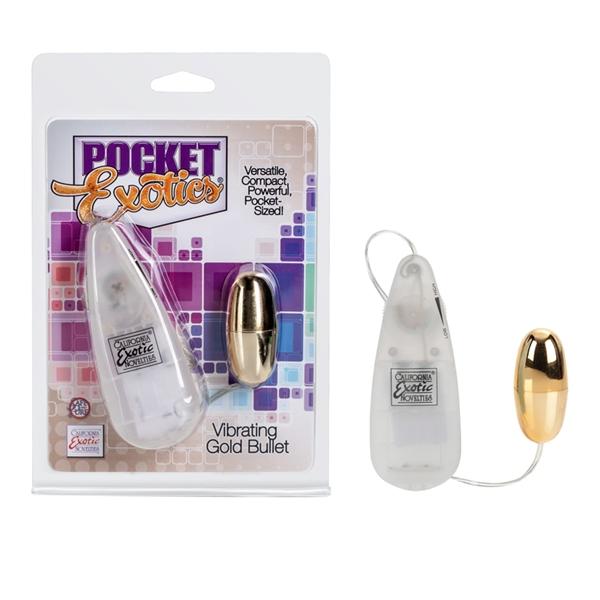 Pocket Exotic Vibrating Gold Bullet