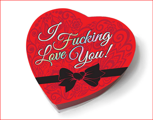 Caja de corazón de chocolate IF*cking Love You 