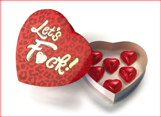 Let's F*ck Heart Box Of Chocolates Gift Box