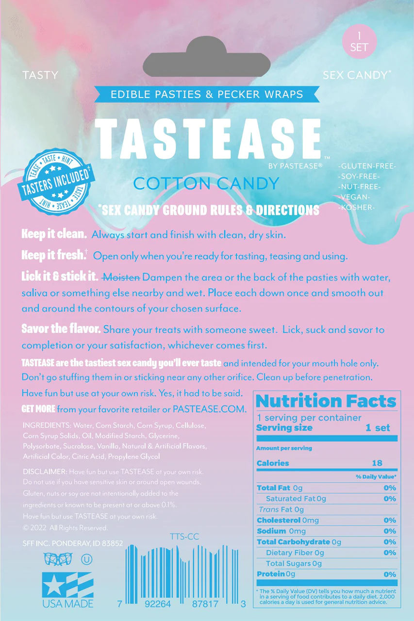 Tastease Candy Edible Pasties & Pecker Wraps