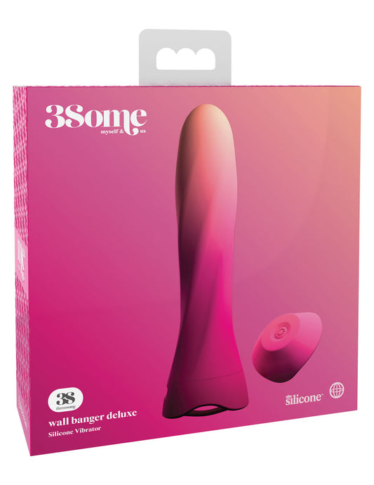 3Some Wall Banger Deluxe Pink Silicone Vibrator
