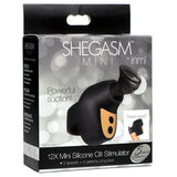 Shegasm Mini 12X Mini estimulador de clítoris de silicona-Negro