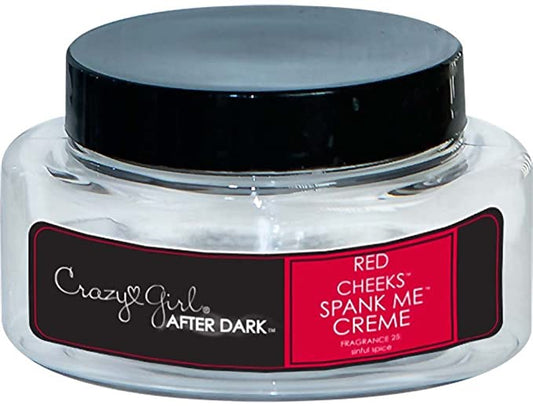 Chica loca después de las mejillas de color rojo oscuro Spank Me Creme