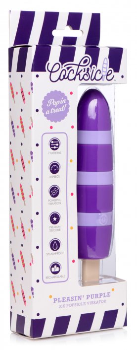 Fizzin 10X Popsicle Silicone Rechargeable Vibrator