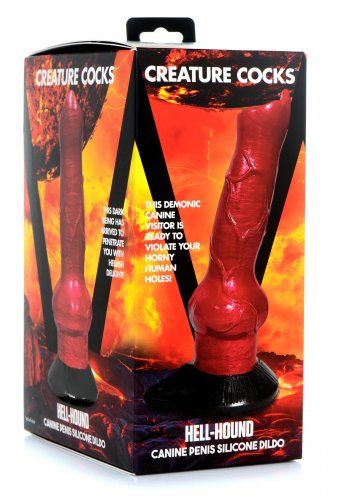 Creature Cocks Hell-Hound Canine Penis Silicone Dildo 7.5in