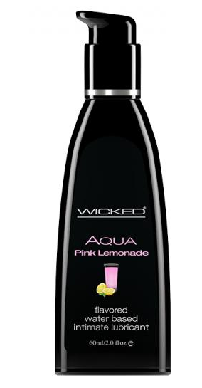 Wicked Aqua Pink Lemonade Flavored Water Based Lubricant