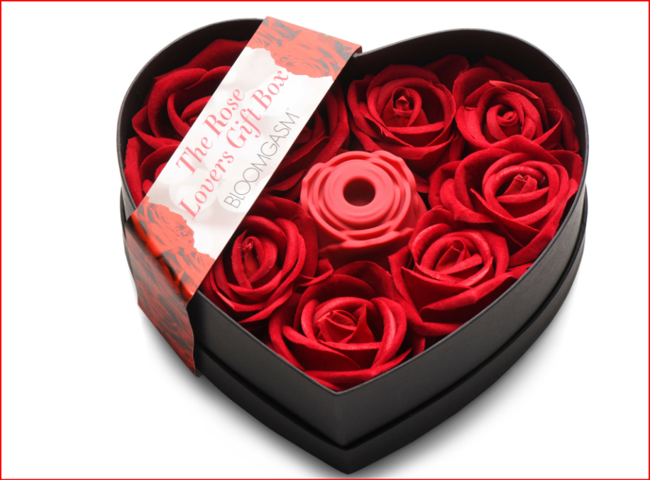 La caja de regalo del amante de las rosas