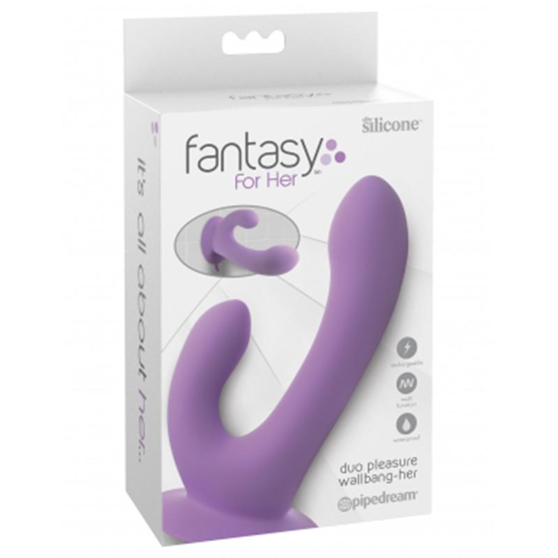 Fantasy For Her Duo Pleasure Wallbang-Her Purple Vibrator