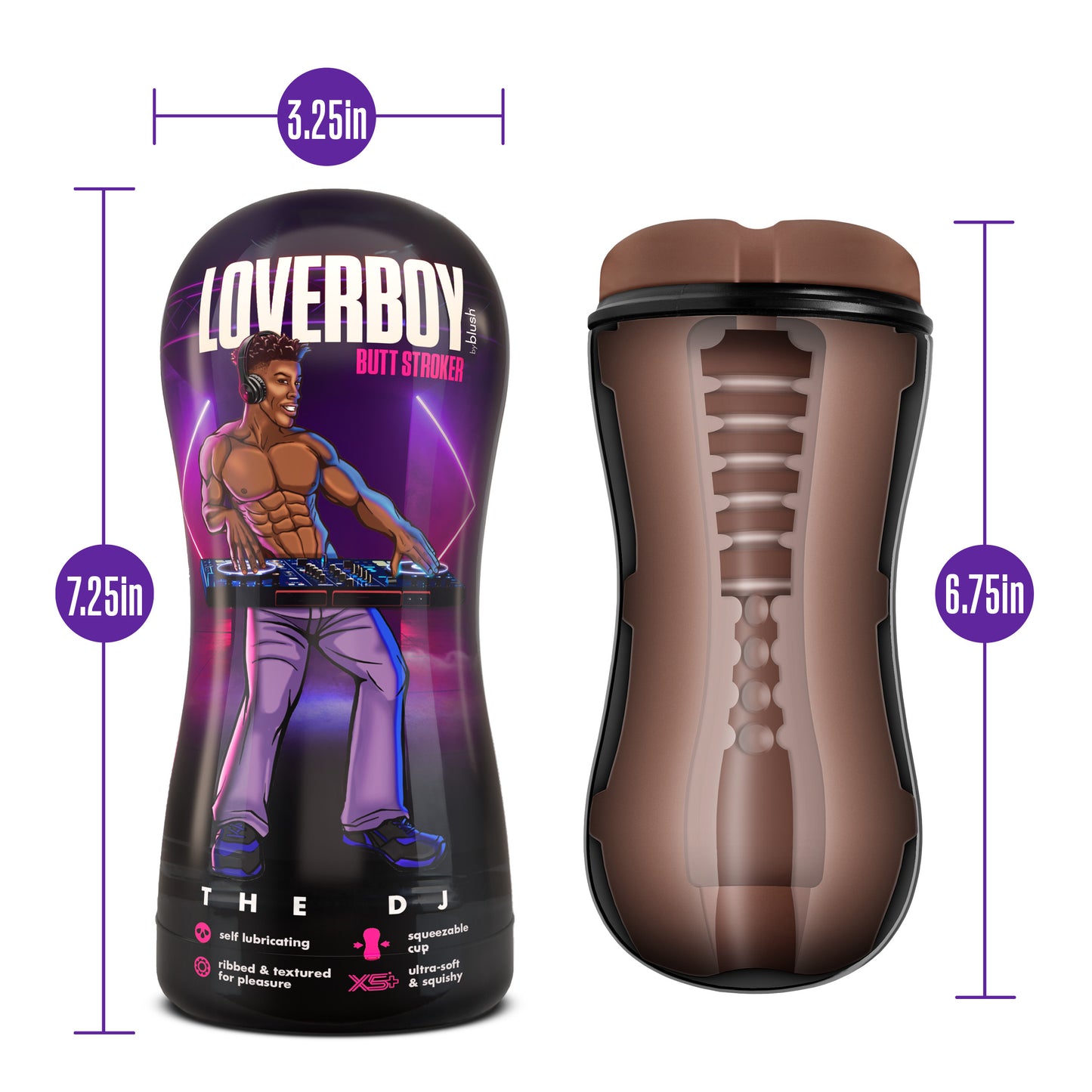 Loverboy - the Dj - Self Lubricating Stroker - Brown