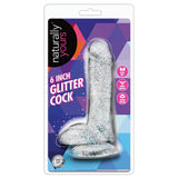 Naturally Yours Glitter Cock-Clear 6"