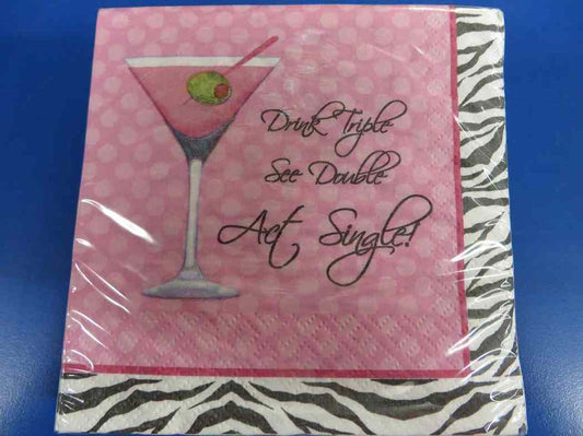 Sassy &amp; Sweet Act Single Bachelorette Party Servilletas para bebidas