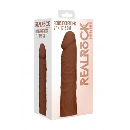 Realrock - Extensor de pene 7” / 17,5 cm - Marrón