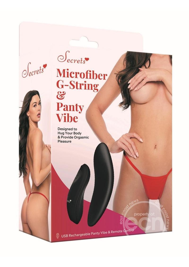 Secrets Rechargeable Silicone Lace G-String and Panty Vibe