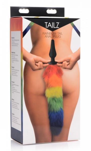 Plug anal de silicona Tailz Rainbow Tail